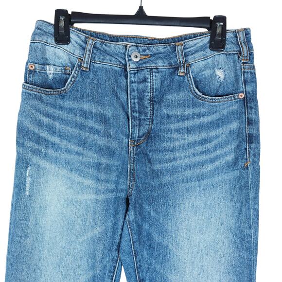 Pilcro Womens Bootcut Jeans 29 Medium Wash Boho Chic Casual Soft Girl Streetwear - Picture 2 of 13